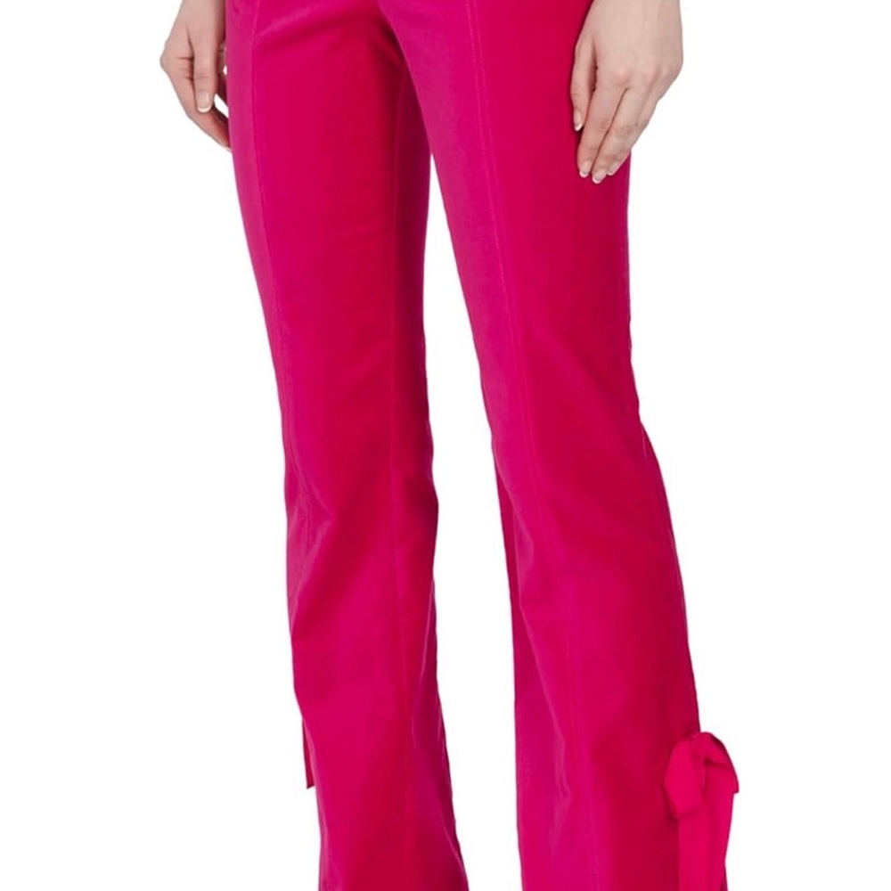 Cinq à Sept Berry velvet Flare Pants